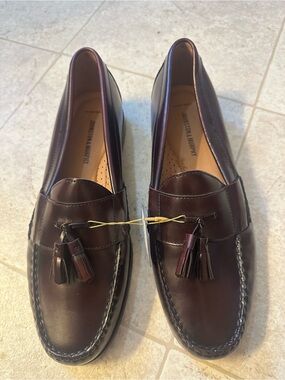 Johnston & Murphy Men's Burgundy Leather Tassel Loafers Dress Shoes 11.5M